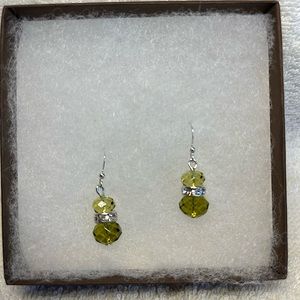 Citrine and silver earrings